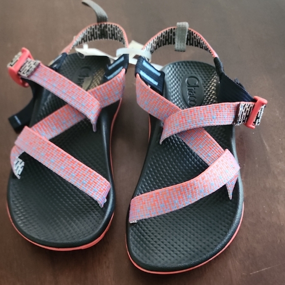 Chaco Other - Chaco Pink and Black Adventure Sandals with Z-Pattern Straps